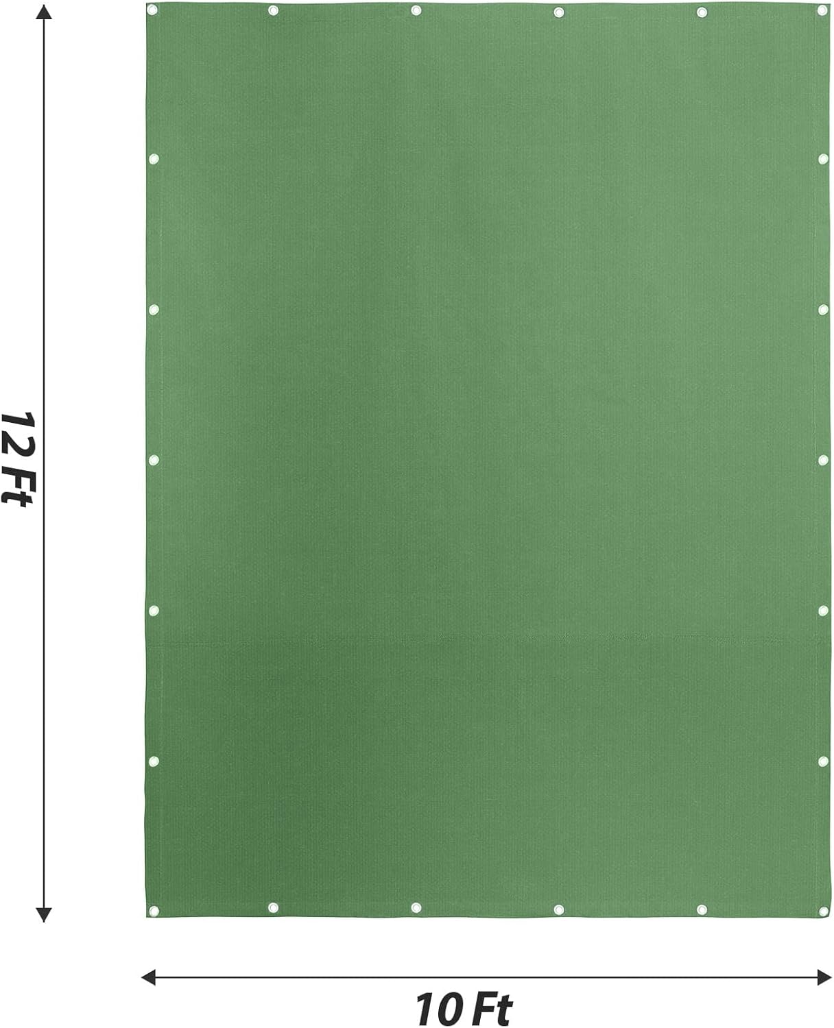 Canvas Tarp 10x12ft 21mil with Rustproof Grommets, Heavy Duty Waterproof Multipurpose Outdoor Tarpaulin Cover for Canopy Tent, Roof, Camping, Woodpile, Trailer