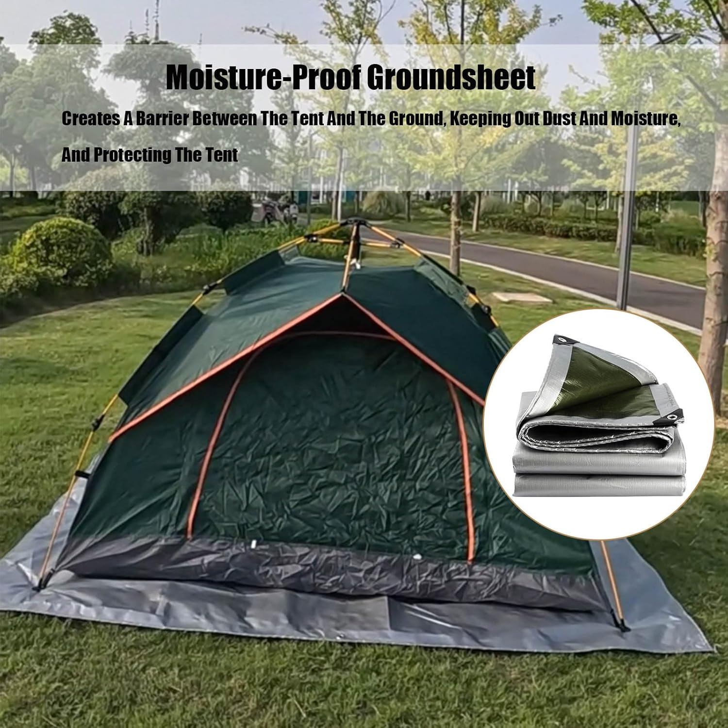 9.2x16ft Heavy Duty Waterproof Tarp,Furniture Waterproof Cover,12 Mil,PE UV with Grommets and Reinforced Edges Resistant Tear Emergency Tarp,Tarpaulin Cover for Car,Boat,Camping,Firewood,Pool Cover