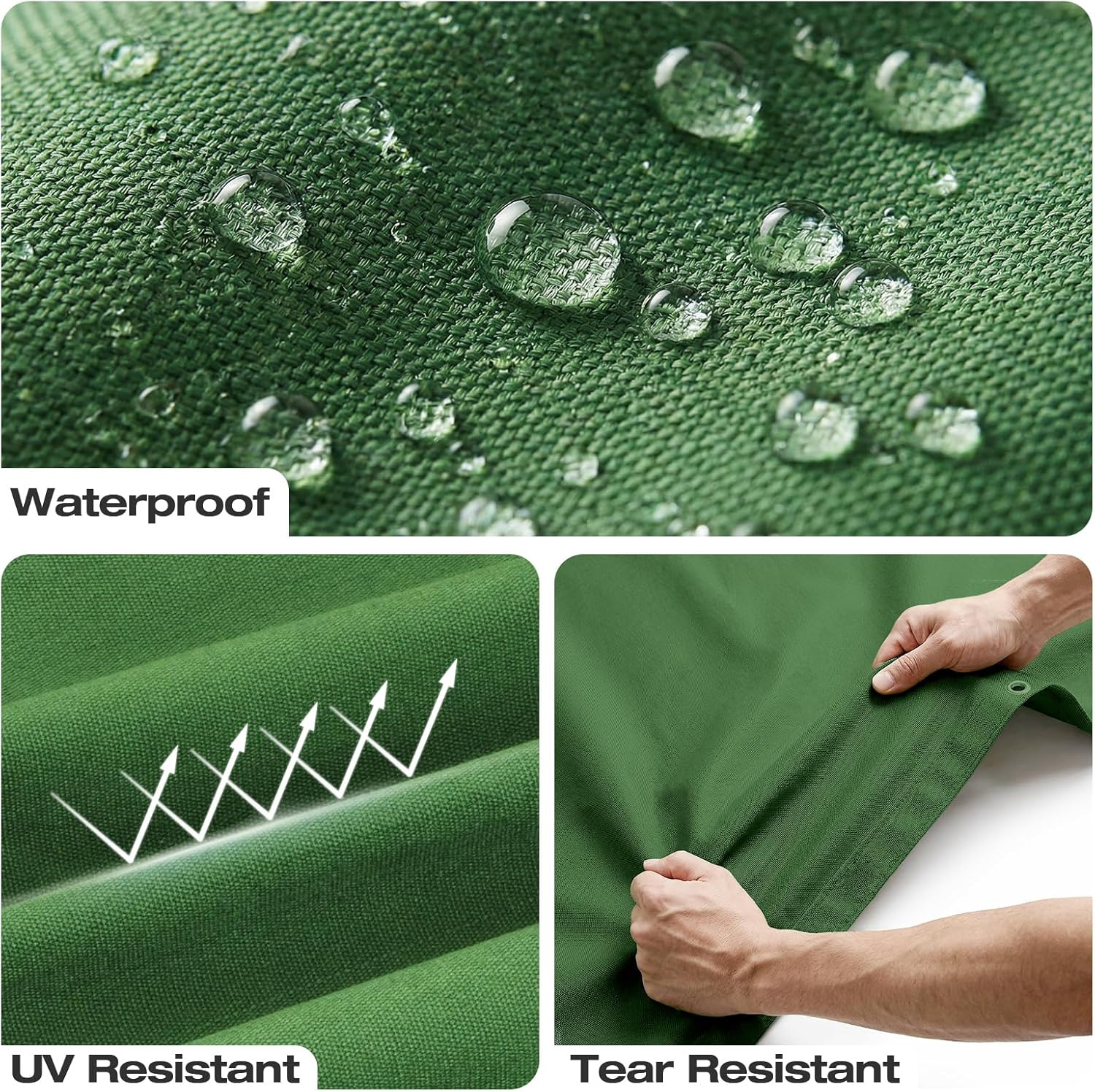 Canvas Tarp 10x12ft 21mil with Rustproof Grommets, Heavy Duty Waterproof Multipurpose Outdoor Tarpaulin Cover for Canopy Tent, Roof, Camping, Woodpile, Trailer